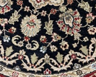 Persian area rug. Measures 5’ D. Photo 3 of 3.