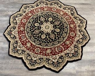 Persian area rug. Measures 5’ D. Photo 1 of 3.