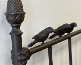 Full side size metal bed frame. Photo 2 of 3.