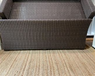 Natural fiber area rug. Measures 8' x 10'