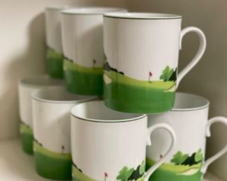 Set of special edition Limoge Philipe Deschamps “Hole In One.” Set includes Coffee, Cream & Sugar, set of 11 mugs, 18 dinner plates and 24 salad plates. New in box. Photo 2 of 3.