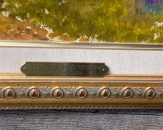 Oil painting. “Glendalough Co. Wicklow. By J.E.Small SJ. Photo 2 of 2.