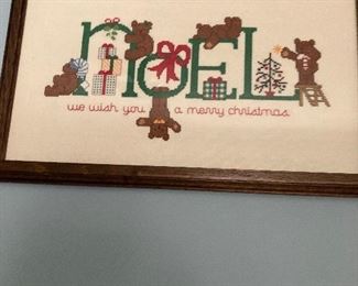 Cross stitch Christmas sampler