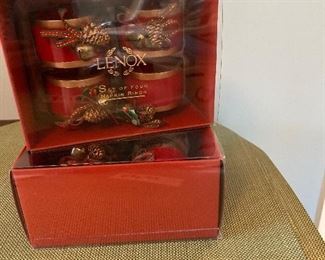 Lenox napkin rings.