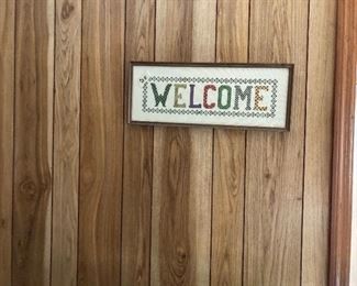 What every house needs. A handmade  welcome sign