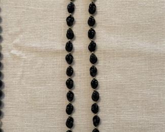 Gold and stone necklace