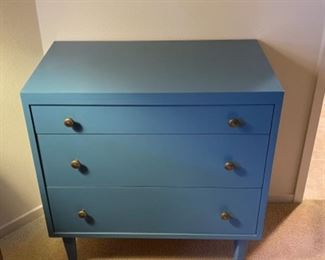 Mid Century Modern charming painted chest of drawers
