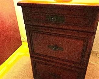 Mahogany file cabinet