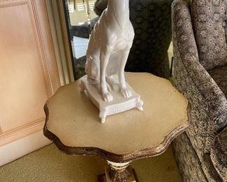 Pineapple pedestal side table