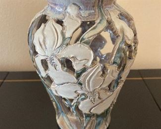 Hand thrown studio art pottery vase