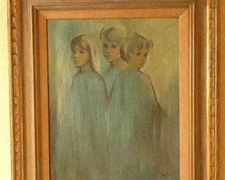 Oil painting on canvas, signed "Loti"