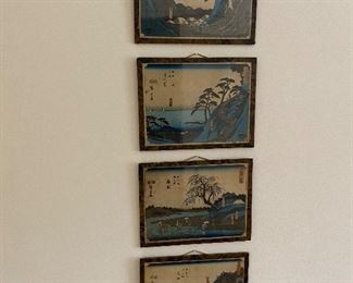 Framed Asian art