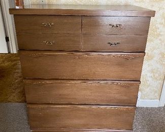 Matching vintage highboy dresser