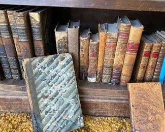 Antique French books dating early 1600s