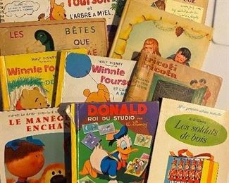 Vintage children's books in French