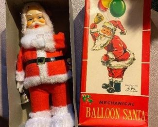 Vintage mechanical Balloon Santa (sans balloons) 