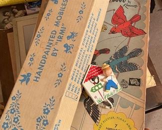 Vintage Handpainted Mobiles by "Irmi"