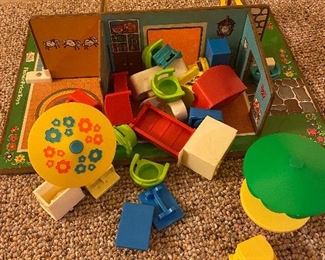 Vintage Fisher Price Family Play Rooms set