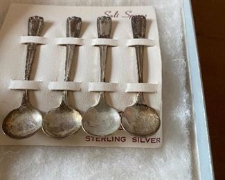 Sterling silver Salt Spoon set