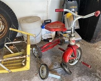 Vintage metal tricycle