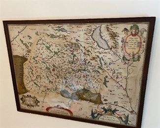 Framed map