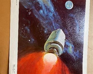 Set of space prints