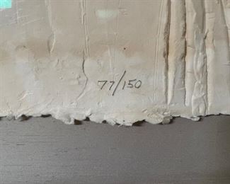 Frank Gallo signed and numbered "The Face." Measures 40" W x 46" H x 4" D. Photo 3 of 4.