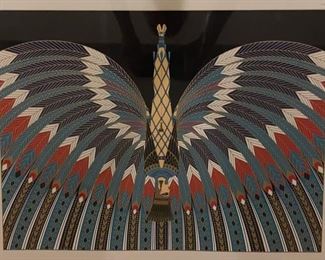 "The Nile" serigraph with gold by Erte. Number 284 of 300.