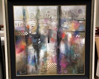 John Douglas original artwork. Measures 61" W x 61" H.