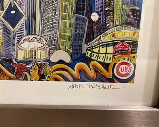 Nikki Pritchett "Chicago" signed by artist. Photo 2 of 3.