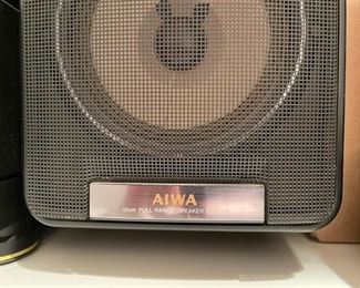 AIWA portable dual cassette stereo. Photo 2 of 2.