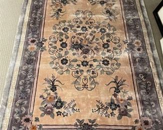Rug from India. Measures 5' 10" x 4'.