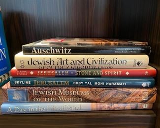Sample of Jewish heritage books.