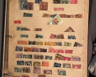 Sample of cancelled stamp collection. Photo 1 of 8.