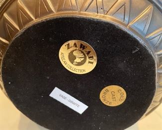 Zawadi cold cast bronze giraffe vase. Photo 3 of 3.