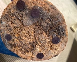 18th Century wood carving of bishop. Measures 20" H x 6" D. Photo 3 of 4.