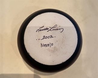 Navajo clay pot signed by artist. Measures 4" W x 3" H. Photo 2 of 2.