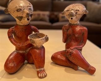 Glazed clay figurines - Mexico. Photo 1 of 2.