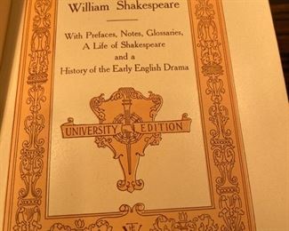 The Works of William Shakespeare. University Edition, 1911. Photo 1 of 5.