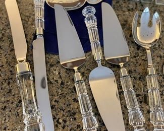 Sample lucite cheese and carving knives.