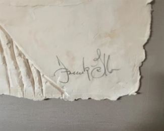 Frank Gallo signed and numbered "The Face." Measures 40" W x 46" H x 4" D. Photo 2 of 4.