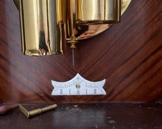 "Jenny Lind" Viennese Regulator Clock circa 1860 - 1870. Case is rosewood veneer over yellow pine wood. Photo 2 of 4.