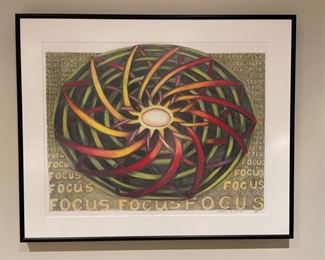 Original Carol Scott "Focus" pencil. Photo 1 of 3.