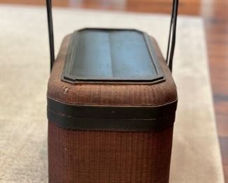 19th Century Wedding Basket. Zhejiang Provence, China. Circa 1860 - 1880. Measures 14" x 8" x 16". Photo 2 of 4.