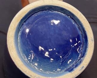 Blue & White Chinoiserie Vase. Photo 3 of 4.