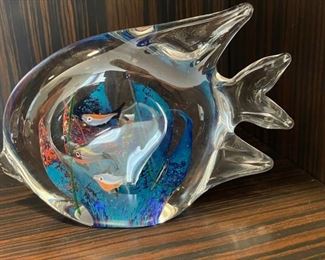 Fish paperweight.