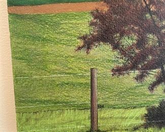 Original Richard Hensley commissioned by homeowner. Measures 24" x 110". Photo 4 of 4.