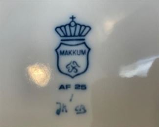 Antique Makkum Blue & White Porcelain Bowl. Photo 2 of 2.