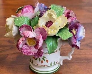 Porcelain Flower Figurine.