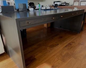 Custom partners desk/dining table. Measures 82" W x 5" D x 30" H with a 28" H clearance. Photo 2 of 3.